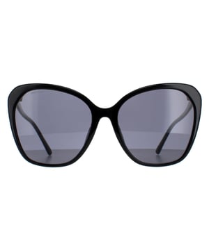 Jimmy Choo Butterfly Womens Black Grey ELE/F/S  Sunglasses are a modern butterfly frame, enhancing your facial features while providing optimal sun protection. The high-quality acetate material used in their construction ensure durability and comfort, making them the ideal companion for both everyday wear and special occasions. The Jimmy Choo logo features on the temples for brand authenticity.
