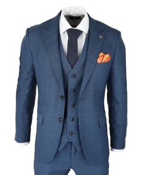 Join the ranks of the well dressed with a little help from Paul Andrew's Viceroy Navy. A blue check deepens the impact of the fabric, while full lining ensures an easy glide over shirts or knitwear.Offset the suit with a crisp white shirt and complete the look with one of Paul Andrew's paisley ties.