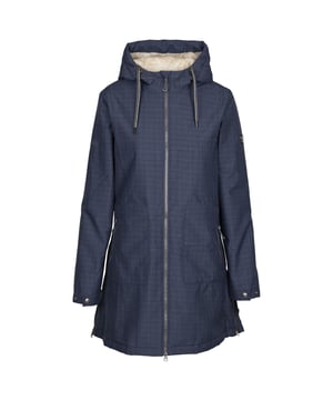 100% Polyester. Außenmaterial: TPU Membran. Futterstoff: Pelziges Fleece, Weich. Gewebe: Strukturiert. Design: Abzeichen, Kariert. Gewebetechnik: langlebig, TP50, Wasserfest. Bündchen: anpassbar, Druckknopf. Mit Kapuze, Stehkragen. Langärmlig. Versiegelte Nähte. Kapuzenmerkmale: mit Kordelzug, angenähte Kapuze. Länge: Lang geschnitten. Taschenart: Zwei Seitentaschen, 1 Innentasche, Reißverschluss. 2-Wege-Reißverschluss. Saum: Geschwungener Saum, Seitlicher Reißverschluss. XXS: 78,74 cm. XS: 81,28 cm. S: 86,36 cm. M: 90,17 cm. L: 96,52 cm. XL: 102 cm. XXL: 107 cm. 3XL: 112 cm.
