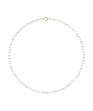 Collar Perlas cultivadas genuinas Agua dulce 5-6 mm redonda - Calidad AAAA + - Colori Natural Blanco - Longitud 42 cm - Aguar el anillo Marin Luxury Yellow Garantía 375 milésima - 2 años contra cualquier defecto de fabricación - Entregado en su caso con un certificado de autenticidad y autenticidad y Una garantía internacional: todas nuestras joyas están hechas en Francia.