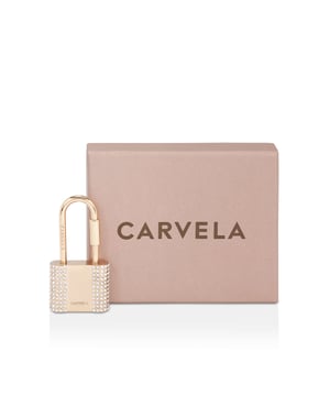 The Padlock Keyring can be hung around any bag handle. There are crystal embellishments. Dimensions: 7.5cm (H), 3cm (W).