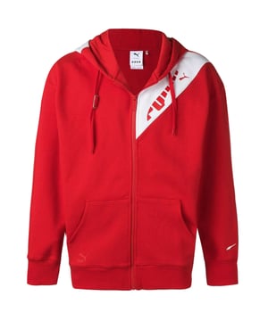 PUMA X ADER ERROR Full Zip Colé Capiércol Sweinshirt Red White 578492 64