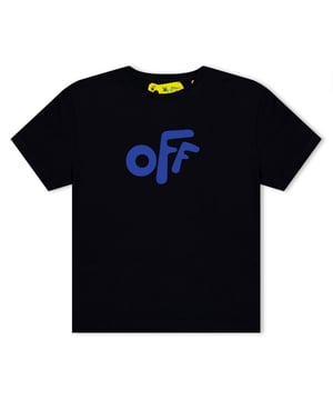 Juniors Off White Rond T-shirt in zwart-blauw.- Geribde ronde hals.- Korte mouwen.- Iconisch pijlmotief op de rug en logo op de borst.- Normaal model.- Ref: OBAA0020041045