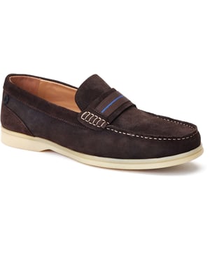 The Drum loafer from Base London is your casual summer staple. The soft suede uppers and Ortholite insole provide a comfy ride while the detailing on the nylon strap across the vamp elevates this style and gives it character.