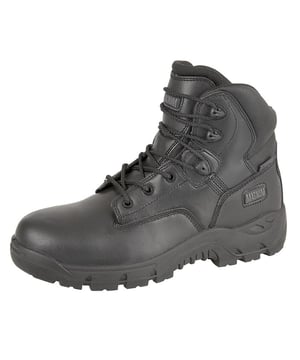 Experience unbeatable comfort and durability with the Precision Sitemaster safety boots from Magnum. Crafted with a rugged leather upper and designed to be water-resistant, these boots provide exceptional protection in challenging environments. Featuring a non-metal safety toe cap and midsole, along with a PU cushioned midsole and textile lining, they ensure all-day comfort and support. The durable rubber outsole offers superior grip and traction, making these boots perfect for demanding work conditions. Complete with Magnum branding, they embody reliability and performance for those who prioritize safety and comfort.
 - Leather upper 
 - Water resistant design 
 - Non metal safety toe cap and midsole 
 - PU cushioned midsole 
 - Textile lining 
 - Durable rubber outsole
 - Magnum branding
