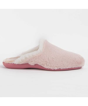 Hecho en España. Zapatilla de casa para mujer. Calce cómodo. Fabricada en materiales veganos. Fabricado por otras marcas para nuestra marca.
