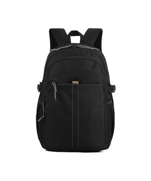 Unisex-Rucksack mit Reißverschluss. eine offene Innentasche. Zwei vordere Außentaschen mit Reißverschluss und zwei offene Seiten. fehlender Schultergurt. im Stoffgriff. Innenfächer. RucksackUnisex-Außenmaterial, innen mit Polyester gefüttert. Maße: 29x14x45 cm. Modeprodukt
