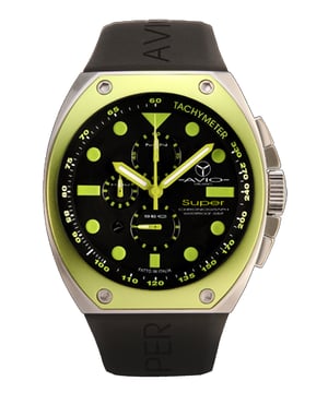 Avio milano: reloj súper negro para hombre