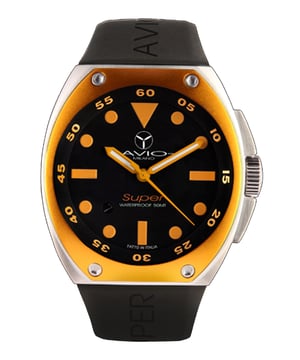 Avio milano: reloj súper negro para hombre