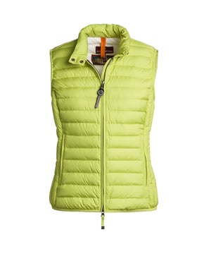 Bleiben Sie warm und stilvoll in der grunen Weste von Parajumpers. Diese luxuriose Damenweste besteht aus leichtem, isoliertem Stoff, der die Warme speichert und vor Witterungseinflussen schutzt. Verzichten Sie nicht auf Stil fur Komfort – geben Sie ein Statement ab!, Fullung: 100 % Entendaunen, Obermaterial: 100 % Polyester, normale Passform, Reissverschluss, scharfes Limettengrun, schlichte Weste, grune Weste