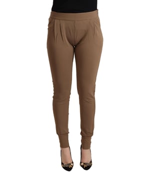 Completamente nuevo con etiquetas  
Pantalones tapered de cintura media  
Color marrón  
Detalles del logo  
Fabricado con 98% viscosa y 2% elastano  
Diseñado para mujeres  
Ajuste slim  
Silueta tapered  
Material: 98% Viscosa 2% Elastano