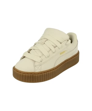 Puma Creeper Phatty Nubuck Unisex Trainers 396813   - Warm White Puma Gold Gum 03