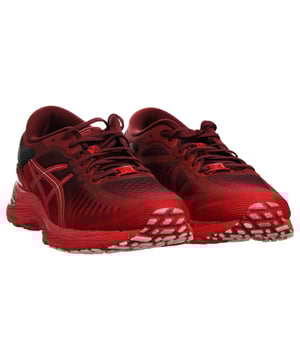 The ASICS MetaRun Women's Running Trainers are a culmination of cutting-edge technology and design, created to provide elite female runners with a footwear experience that optimizes their performance and comfort. These trainers are engineered to enhance efficiency and support for runners who are passionate about achieving their best results.

Key Features:

 MetaRide Technology:  The MetaRun trainers are named after their groundbreaking MetaRide technology. This innovative design combines a curved sole with a precise rockered geometry to minimize ankle joint movement, resulting in reduced energy loss during each stride. This promotes a more efficient running gait, which can help maintain speed and reduce fatigue, especially during long-distance runs.

 FlyteFoam Propel Technology:  The midsole incorporates ASICS' FlyteFoam Propel technology, known for its lightweight cushioning and responsiveness. It provides a plush and supportive ride, enhancing overall comfort during your runs.

 GEL Cushioning:  GEL cushioning is strategically placed in the forefoot and rearfoot areas to absorb shock and minimize the impact on your joints, ensuring a smooth and comfortable ride.

 Breathable Upper:  The upper is crafted from breathable materials that facilitate proper ventilation, effectively regulating temperature and keeping your feet cool during intense runs.

 Sloped Heel Design:  The sloped heel design encourages a forward-leaning posture, optimizing your running efficiency and contributing to a more energy-efficient stride.

 AHAR Rubber Outsole:  The outsole is constructed with ASICS High Abrasion Rubber (AHAR) for exceptional durability and reliable traction on various surfaces, ensuring you have a secure grip during your runs.

 Lightweight Build:  The MetaRun trainers are designed to be lightweight, minimizing the overall weight on your feet, which can potentially improve running efficiency.

 Lace Closure:  The traditional lace-up closure allows for a secure and customizable fit, ensuring your feet remain well-supported and stable during your runs.

 Gender-Neutral Design:  While designed to meet the specific needs of female runners, the MetaRun trainers can be appreciated by runners of all genders, offering the same level of support and performance benefits.

In summary, the ASICS MetaRun Women's Running Trainers represent the pinnacle of running shoe innovation, with a strong focus on enhancing running efficiency and minimizing energy loss. Whether you're an elite athlete aiming for a competitive edge or a dedicated runner looking to elevate your running experience, the MetaRun offers the advanced technology and features necessary to help you achieve your running goals and reach your peak performance.