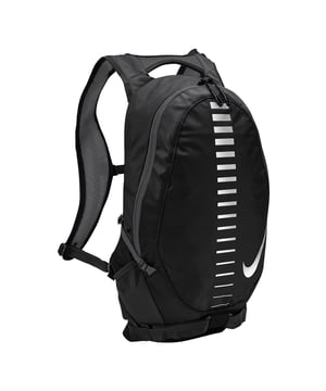 Material: Nylon, Polyester. Height: 48.5cm. Width: 30.5cm. Depth: 18cm. Design: Logo. Fastening: Two Way Zip. Adjustable Chest Strap, Adjustable Sternum Strap, Back Panel, Grab Handle, Hydration Tube Clip, Reflective Detail, Stabilised Construction, Ventilated Harness. Compartments: 1 Main Compartment. Pockets: Hydration Storage, Multiple Internal Pockets, 1 Side Pocket. Capacity: 15L. Strap Stabilisers.