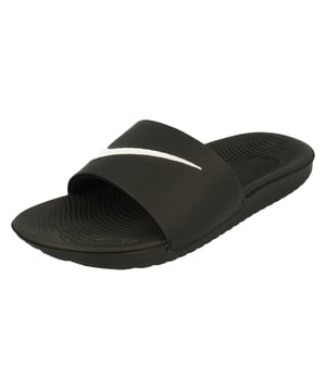 Nike Kawa Slide Gs/Ps 819352 Junior Slides   - Black White 001
