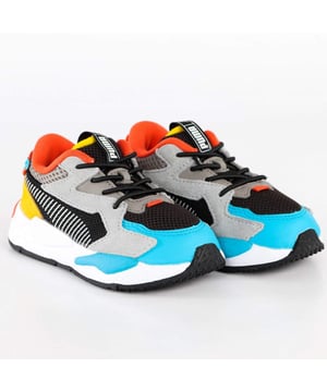 Basket Puma RS-Z AC Inf Jungen Multicolor Leder. Authentischer Schuh der Marke Puma - Streetwear-/Sportswear-Design von Puma - Puma für modebewusste Jungen, perfekt für den Alltag - Multicolor Basket Puma lässt sich hervorragend mit den restlichen Teilen Ihrer Garderobe kombinieren - komfortables Leder-Material - klassisches Elastik - RS-Z AC Inf - Textil.