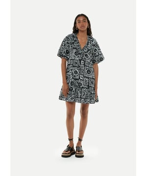 Experience the perfect blend of vintage flair and modern style with Whistles' Sunman Frill Dress. Made for fashion-forward casual outings.