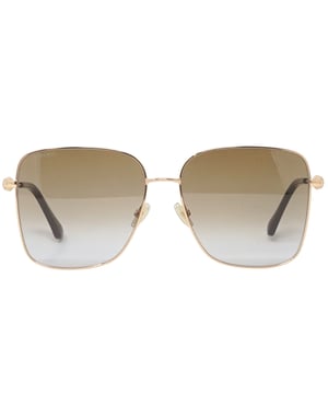 Jimmy Choo Hester V01 Gold Sunglasses. Experience luxury and sophistication with the Jimmy Choo Hester V01 Sunglass. Crafted from the finest materials, these sleek sunglasses feature 100% UVA/UVB protection and refined metallic accents. Admire the sophisticated Jimmy Choo style with these timeless sunglasses.. Gold Sunglass, Nose Bridge Width = 15mm, Lens Width = 59mm, Arm Length = 145mm. Branded Sunglasses Case and Cleaning Cloth Included. 100% Protection Against UVA &amp; UVB Sunlight and Conform to British Standard EN 1836:2005, Sunglasses, Sunglasses Case, Cleaning Cloth and Care Instructions all Included. Jimmy Choo Hester V01 Sunglass