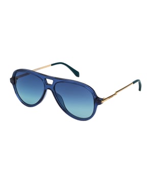 Gafas de sol de mujer de color azul - Zadig&Voltaire SZV309580955• material: acetato y metal• color: azul• tamaño: 58/14/135 mm (longitud de la lente / ancho del puente / longitud de la varilla)  