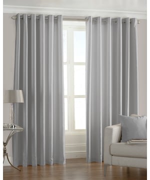 The Fiji curtains embody all the bright colours you’d find on a tropical island – from the vibrant pinks of the flowers to the deep blues of the sea. The luxurious faux silk fabric reflect light at all angles while being soft to the touch. These iridescent eyelet curtains are easy to hang with no need for hooks or rings and are made of semi-sheer material to allow just the right amount of light through. Made of 100% polyester these lustrous curtains are made of hard-wearing polyester and are fully machine washable.