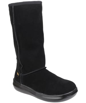 Sugar Daddy - der Stiefel, den wir alle lieben! Das weiche und stilvolle Obermaterial aus Wildleder macht diesen Stiefel zu einem echten Hingucker, während das Futter aus Shearling-Fell für hohen Tragekomfort sorgt. Dieser Stiefel zum Anziehen ist in jedem Winter ein Hit. Obermaterial aus modischem Wildleder.
Textilfutter aus Shearling-Kunstleder für ein weiches Tragegefühl.
Langlebige und flexible Gummisohle.