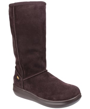 Sugar Daddy - der Stiefel, den wir alle lieben! Das weiche und stilvolle Obermaterial aus Wildleder macht diesen Stiefel zu einem echten Hingucker, während das Futter aus Shearling-Fell für hohen Tragekomfort sorgt. Dieser Stiefel zum Anziehen ist in jedem Winter ein Hit. Obermaterial aus modischem Wildleder.
Textilfutter aus Shearling-Kunstleder für ein weiches Tragegefühl.
Langlebige und flexible Gummisohle.