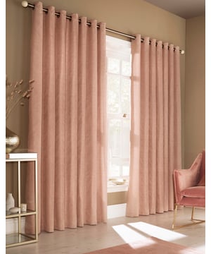 Add some glamour and style to your décor with this modern and chic curtain set. Featuring a luminescent jacquard pattern, inspired by natural marble and precious stones is accentuated when light catches. Perfect for a luxe styled bedroom or elegant living room, these curtains are bound to make a statement.