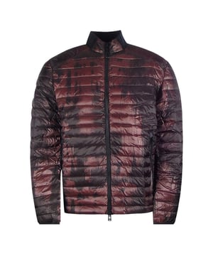 Belstaff Abstract Airframe Lava Red Down Filled Jacket. Experience the ultimate in versatility and style with the Belstaff Red Jacket. This jacket offers both warmth and fashion-forward design, allowing you to effortlessly transition from a casual day look to a chic evening ensemble. Stay cozy and look amazing with this must-have jacket!. Down Jacket, Material: 100% Polyamide, Filling: 90% White Duck Down, 10% White Duck Feather. Branded Badge On Left Sleeve, Lightweight. Hooded, Padded Design, Zip Closure, Abstract Design Jacket. Style: Abstract Airframe Jacket Lava Red