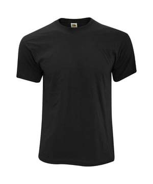 Kurzarm T-Shirt mit Rundausschnitt. Stärke 135-145g/m². Material 100%Baumwolle (Grau 97%Baumwolle 3%Polyester) Größe(Brustumfang) S(89-94cm), M(96-102cm), L(104-109cm), XL(112-117cm), 2XL(119-124cm).