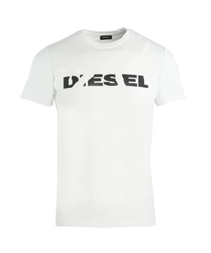Diesel T-Diego-Brok Ripped Logo White T-Shirt. Diesel Short Sleeved White T-Shirt. Regular Fit, Fits True To Size. 100% Cotton. Torn Diesel Logo Design On Chest. Style:T-Diego-Brok 100