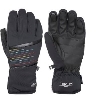 Lightly Padded. Zip Fastening at Wrist. Elasticated Wrist. Conductive Index Finger and Thumb. Plastic Clip.