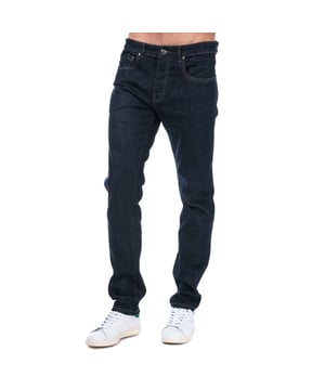 Mens Weekend Offender Tapered Fit Jeans in Denim- Button fastening- Tapered fit- Contrast stitching- Five pocket design- Stretch material allows for a comfier fit- Branding to reverse waist- 99% Cotton  1% Elastane. Machine Washable- Ref: WDE01TDR