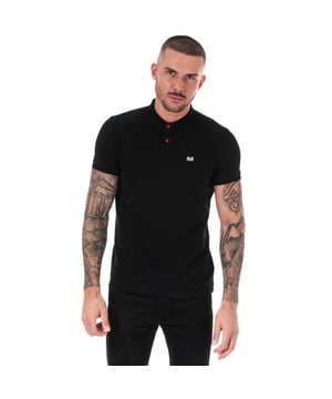Mens Weekend Offender Barnum Polo Shirt in Navy.- 2 button placket - Straight hem - Ribbed cuffs & collar- Branding to chest - 100% Cotton. Machine Washable - Ref: WOSPO501