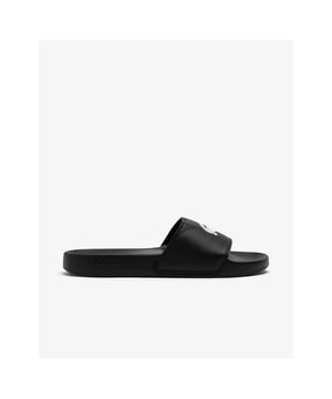 The Serve Slide 0.0 is one of Lacoste’s most recognisable designs. These iconic slides are made for summertime and holidays with their open-toe design and large crocodile branding to the front strap. Plus, their one-piece EVA construction makes them beautifully lightweight and soft on feet.One piece soft EVA construction to reduce weightOversized crocodile on strapMoulded arch support on footbed