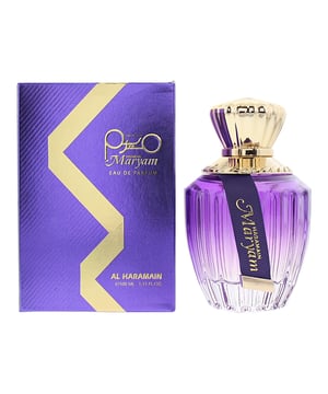 Maryam is an amber floral fragrance for women, which was launched in 2018 by Al Haramain. The fragrance contains top notes of Black Pepper, Cardamom and Saffron; middle notes of Driftwood, Sandalwood and Magnolia; and base notes of Musk and Amber. The fragrance has a mix of pepper and spices, that mellow out in the heart, to become a creamy, sweet scent.