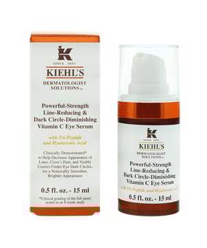 The Kiehl's Powerful Strength Line Reducing & Dark Circle Diminishing Vitamin C Eye Serum is a potent and targeted treatment specifically formulated to address dark circles around the delicate eye area. This eye serum features a lightweight and fast-absorbing formula that effortlessly penetrates the skin, delivering its active ingredients deep into the epidermis. Vitamin C, known for its brightening and antioxidant properties, works to reduce the appearance of dark circles, while also promoting a more even skin tone.