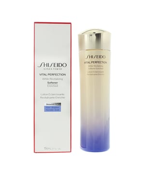 Shiseido Vital Perfection White Revitalizing Softener is a luxurious, brightening skincare essential designed to hydrate, smooth, and enhance radiance. Infused with Shiseido’s advanced brightening technology, this softener helps diminish the appearance of dark spots and uneven skin tone while boosting moisture for a plumper, more youthful complexion. Its lightweight, fast-absorbing formula prepares the skin to better absorb serums and creams, enhancing their effectiveness.  Perfect for all skin types, this revitalizing softener is ideal for daily use, morning and evening, leaving the skin feeling refreshed, luminous, and perfectly balanced.