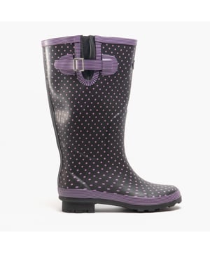 Stormwells Stormwells WEAMELL Womens Wellington Boots Mauve Polka Dot/Navy

 Upper Material: Rubber

Closure/Fastening: Pull-On

Features: Comfort

Toe Shape: Round

Shoe Width: Regular

Item Weight: 1.5 KG

Heel Height: Flat (Under 2.5cm)

Boot Style: Wellies

Gift Boxed: No
Product Code: W404M