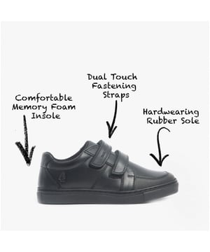 Hush Puppies SANTOS Boys Leather School Shoes Black

 Upper Material: Leather

Lining Material: Fabric

Sole Material: Rubber

Closure/Fastening: Touch Fasten

Features: Comfort

Toe Shape: Round

Shoe Width: Regular

Item Weight: 1.066 KG

Heel Height: Flat (Under 2.5cm)

Shoe Shaft Height: Low Top

Shoe Style: School

Gift Boxed: No
Product Code: 32574-55712