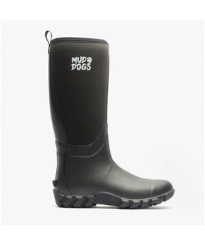 Mud Dogs Mud Dogs RUTLAND TALL Neoprene Wellington Boots Black

 Upper Material: Rubber/Neoprene

Lining Material: Neoprene/Fabric

Sole Material: Rubber

Closure/Fastening: Pull-On

Features: Comfort,Waterproof

Toe Shape: Round

Shoe Width: Regular

Item Weight: 2.1 KG

Heel Height: Flat (Under 2.5cm)

Shoe Shaft Height: Knee High

Boot Style: Wellingtons

Gift Boxed: No
Product Code: RF9001-BLK
