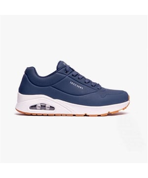 Skechers UNO - STAND ON AIR Mens Trainers Navy/White

 Upper Material: Synthetic

Lining Material: Textile

Sole Material: Rubber

Closure/Fastening: Lace-Up

Features: Lightweight,Memory Foam,Comfort

Toe Shape: Round

Shoe Width: Regular

Item Weight: 0.5 KG

Heel Height: Flat (Under 2.5cm)

Shoe Shaft Height: Low Top

Trainer Style: Casual

Skechers Features: Memory Foam

Gift Boxed: No
Product Code: 52458/NVY