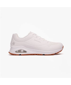 Skechers Work 200054EC UNO SR - SUTAL Mens Trainers White

 Upper Material: Synthetic

Lining Material: Textile

Sole Material: Rubber

Closure/Fastening: Lace-Up

Features: Comfort

Toe Shape: Round

Shoe Width: Regular

Item Weight: 1.2 KG

Heel Height: Flat (Under 2.5cm)

Trainer Style: Occupational/Non-Safety Trainers

Safety Features: Slip Resistant Sole,Fuel/Oil Resistant Sole

Safety Standard: EN ISO 20347:2012 FO SRC
Product Code: 200054EC/WHT