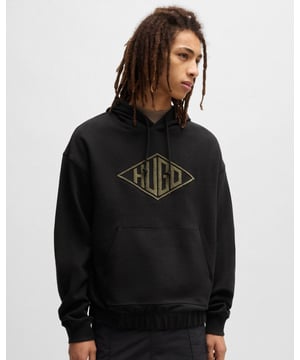 Cut to a roomy fit in breathable terry, this HUGO Menswear hoodie is great for layering. Embroidered with a 3D geometric logo.

Relaxed fit
Hooded
Long sleeves
Ribbed cuffs


100% Cotton 
50534947