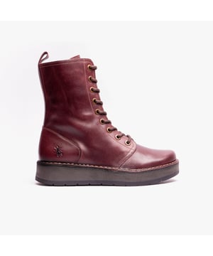 Fly London Fly London RAMI043FLY Womens Boots Wine

 Upper Material: Leather

Lining Material: Microfibre

Sole Material: Rubber

Closure/Fastening: Lace-Up

Features: Comfort

Shoe Width: Regular

Item Weight: 1 KG

Heel Height: Low (2.5-4.9cm)
Product Code: P211043016