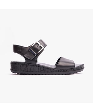 Hush Puppies ELLIE Damensandalen Schwarz

Obermaterial: Leder

Futtermaterial: Leder

Sohlenmaterial: Polyurethan

Verschluss: Schnalle

Merkmale: Komfort, Atmungsaktiv

Absatztyp: Keilabsatz

Schuhweite: Normal

Artikelgewicht: 0,724 KG

Absatzhöhe: Niedrig (2,5-4,9 cm)

Sandalenschema: Sandalen

Geschenkverpackt: Nein  
Produktcode: 31946-73227