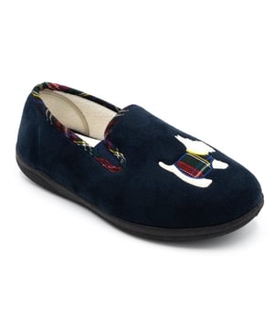 Padders Padders DANDIE Womens (EE/EEE Fit) Full Slippers Navy

 Upper Material: Textile

Lining Material: Textile

Sole Material: Rubber

Closure/Fastening: Slip-On

Features: Comfort,Warm Lining,Memory Foam

Toe Shape: Round

Shoe Width: Extra Wide

Item Weight: 0.5 KG

Heel Height: Flat (Under 2.5cm)

Shoe Shaft Height: Low Top

Slipper Style: Full Slipper

Gift Boxed: No
Product Code: 4082/24