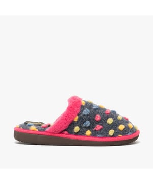 Sleepers Sleepers DONNA Womens Mule Slippers Fuschia

 Upper Material: Textile

Lining Material: Textile

Sole Material: Rubber

Closure/Fastening: Slip-On

Features: Comfort

Toe Shape: Round

Shoe Width: Regular

Item Weight: 0.224 KG

Heel Height: Flat (Under 2.5cm)

Slipper Style: Mule

Gift Boxed: No
Product Code: LS319M