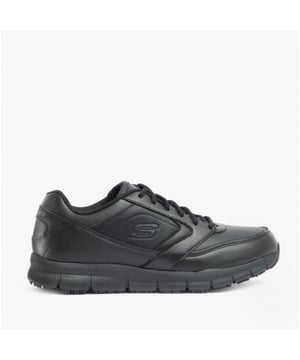 Skechers Work NAMPA SR Mens Slip Resistant Trainers Blacktrong&gt; Upper Material: Synthetic
Lining Material: Fabric
Sole Material: Rubber
Closure/Fastening: Lace-Up
Features: Slip Resistant
Toe Shape: Round
Shoe Width: Regular
Item Weight: 0.76 KG
Heel Height: Flat (Under 2.5cm)
Trainer Style: Occupational/Non-Safety Trainers
Safety Features: Fuel/Oil Resistant Sole,Slip Resistant Sole
Safety Standard: EN ISO 20347:2012Product Code: 77156EC/BLK
 Upper Material: Synthetic
Lining Material: Fabric
Sole Material: Rubber
Closure/Fastening: Lace-Up
Features: Slip Resistant
Toe Shape: Round
Shoe Width: Regular
Item Weight: 1.184 KG
Heel Height: Flat (Under 2.5cm)
Trainer Style: Occupational/Non-Safety Trainers
Safety Features: Fuel/Oil Resistant Sole,Slip Resistant Sole
Safety Standard: EN ISO 20347:2012Product Code: 77156EC/BLK
 Upper Material: Synthetic
Lining Material: Fabric
Sole Material: Rubber
Closure/Fastening: Lace-Up
Features: Slip Resistant
Toe Shape: Round
Shoe Width: Regular
Item Weight: 1.144 KG
Heel Height: Flat (Under 2.5cm)
Trainer Style: Occupational/Non-Safety Trainers
Safety Features: Fuel/Oil Resistant Sole,Slip Resistant Sole
Safety Standard: EN ISO 20347:2012Product Code: 77156EC/BLK
 Upper Material: Synthetic
Lining Material: Fabric
Sole Material: Rubber
Closure/Fastening: Lace-Up
Features: Slip Resistant
Toe Shape: Round
Shoe Width: Regular
Item Weight: 0.76 KG
Heel Height: Flat (Under 2.5cm)
Trainer Style: Occupational/Non-Safety Trainers
Safety Features: Fuel/Oil Resistant Sole,Slip Resistant Sole
Safety Standard: EN ISO 20347:2012Product Code: 77156EC/BLK
 Upper Material: Synthetic
Lining Material: Fabric
Sole Material: Rubber
Closure/Fastening: Lace-Up
Features: Slip Resistant
Toe Shape: Round
Shoe Width: Regular
Item Weight: 1.236 KG
Heel Height: Flat (Under 2.5cm)
Trainer Style: Occupational/Non-Safety Trainers
Safety Features: Fuel/Oil Resistant Sole,Slip Resistant Sole
Safety Standard: EN ISO 20347:2012Product Code: 77156EC/BLK
 Upper Material: Synthetic
Lining Material: Fabric
Sole Material: Rubber
Closure/Fastening: Lace-Up
Features: Slip Resistant
Toe Shape: Round
Shoe Width: Regular
Item Weight: 1.288 KG
Heel Height: Flat (Under 2.5cm)
Trainer Style: Occupational/Non-Safety Trainers
Safety Features: Fuel/Oil Resistant Sole,Slip Resistant Sole
Safety Standard: EN ISO 20347:2012Product Code: 77156EC/BLK
 Upper Material: Synthetic
Lining Material: Fabric
Sole Material: Rubber
Closure/Fastening: Lace-Up
Features: Slip Resistant
Toe Shape: Round
Shoe Width: Regular
Item Weight: 0.76 KG
Heel Height: Flat (Under 2.5cm)
Trainer Style: Occupational/Non-Safety Trainers
Safety Features: Fuel/Oil Resistant Sole,Slip Resistant Sole
Safety Standard: EN ISO 20347:2012Product Code: 77156EC/BLK
 Upper Material: Synthetic
Lining Material: Fabric
Sole Material: Rubber
Closure/Fastening: Lace-Up
Features: Slip Resistant
Toe Shape: Round
Shoe Width: Regular
Item Weight: 1.332 KG
Heel Height: Flat (Under 2.5cm)
Trainer Style: Occupational/Non-Safety Trainers
Safety Features: Fuel/Oil Resistant Sole,Slip Resistant Sole
Safety Standard: EN ISO 20347:2012Product Code: 77156EC/BLK
 Upper Material: Synthetic
Lining Material: Fabric
Sole Material: Rubber
Closure/Fastening: Lace-Up
Features: Slip Resistant
Toe Shape: Round
Shoe Width: Regular
Item Weight: 1.464 KG
Heel Height: Flat (Under 2.5cm)
Trainer Style: Occupational/Non-Safety Trainers
Safety Features: Fuel/Oil Resistant Sole,Slip Resistant Sole
Safety Standard: EN ISO 20347:2012Product Code: 77156EC/BLK
 Upper Material: Synthetic
Lining Material: Fabric
Sole Material: Rubber
Closure/Fastening: Lace-Up
Features: Slip Resistant
Toe Shape: Round
Shoe Width: Regular
Item Weight: 1.432 KG
Heel Height: Flat (Under 2.5cm)
Trainer Style: Occupational/Non-Safety Trainers
Safety Features: Fuel/Oil Resistant Sole,Slip Resistant Sole
Safety Standard: EN ISO 20347:2012Product Code: 77156EC/BLK
 Upper Material: Synthetic
Lining Material: Fabric
Sole Material: Rubber
Closure/Fastening: Lace-Up
Features: Slip Resistant
Toe Shape: Round
Shoe Width: Regular
Item Weight: 0.76 KG
Heel Height: Flat (Under 2.5cm)
Trainer Style: Occupational/Non-Safety Trainers
Safety Features: Fuel/Oil Resistant Sole,Slip Resistant Sole
Safety Standard: EN ISO 20347:2012Product Code: 77156EC/BLK