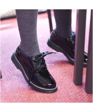 Start-Rite IMPACT Girls Leather Lace Up School Shoes Patent Black

 Upper Material: Leather

Lining Material: Textile

Sole Material: Synthetic

Closure/Fastening: Lace-Up

Features: Comfort,Breathable,Adjustable

Toe Shape: Round

Shoe Width: Regular

Item Weight: 0.7 KG

Heel Height: Flat (Under 2.5cm)

Shoe Shaft Height: Low Top

Shoe Style: School

Gift Boxed: No
Product Code: 3518_3