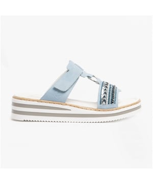 Rieker V02M6-10 Ladies Wedge Sandals Blue

 Upper Material: Synthetic

Lining Material: Synthetic

Sole Material: Polyurethane

Closure/Fastening: Touch Fasten

Features: Comfort

Toe Shape: Round

Shoe Width: Regular

Item Weight: 0.5 KG

Heel Height: Flat (Under 2.5cm)

Sandal Style: Sandals

Gift Boxed: No
Product Code: V02M6-10